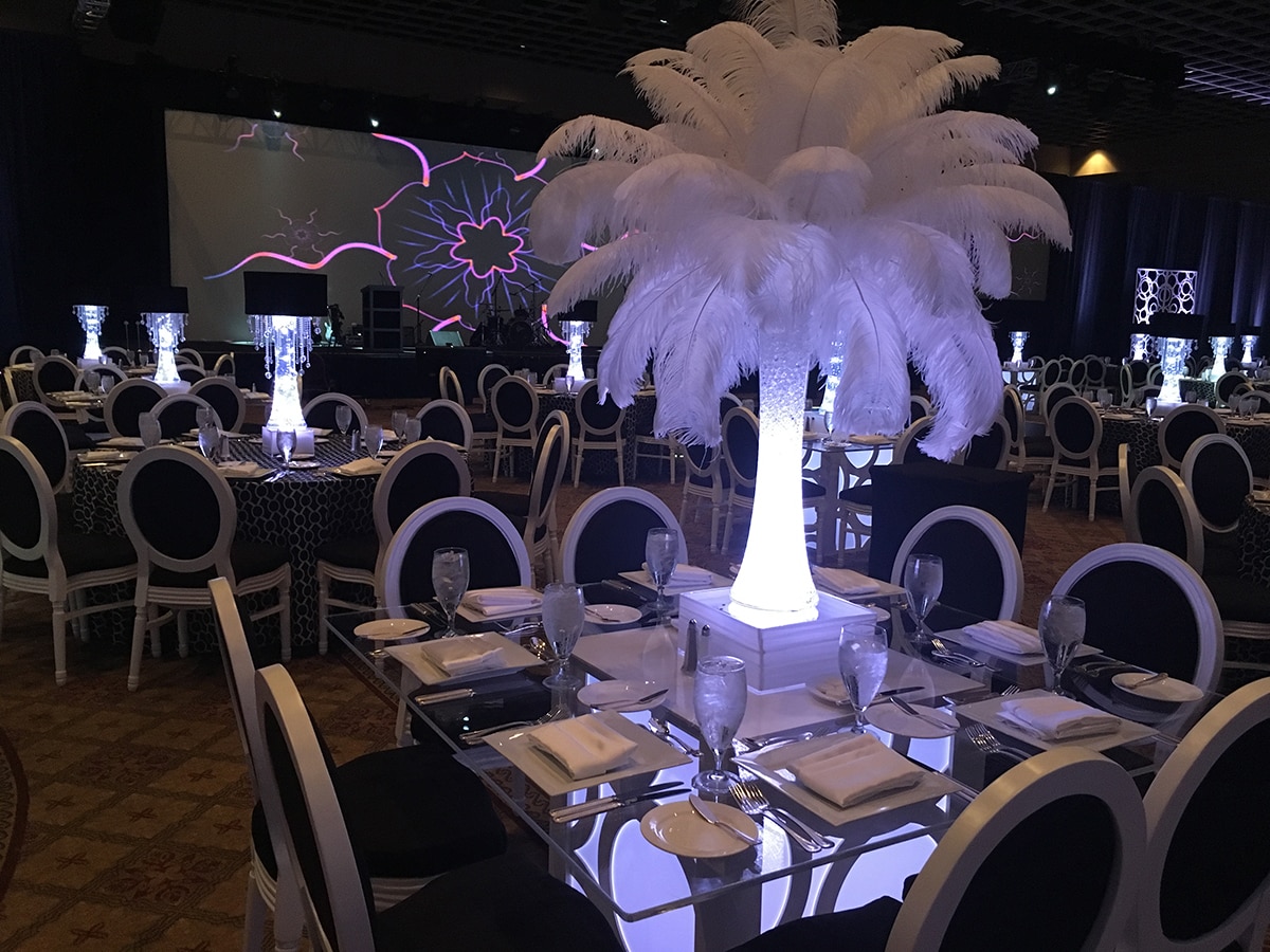 Black and White Kaleidoscope Gala Orlando Event Designs Orlando