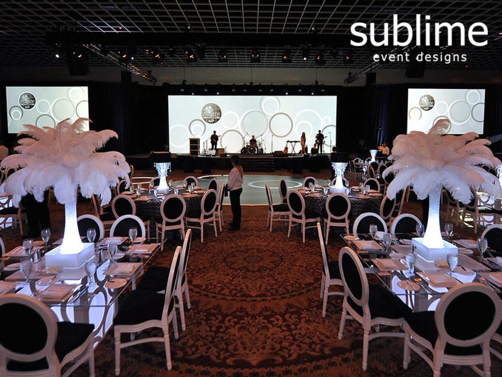 blackandwhite  Black and white theme, White party theme, Corporate events  decoration