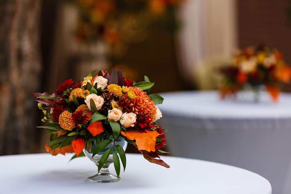 Fall Corporate Event Flower Arrangement