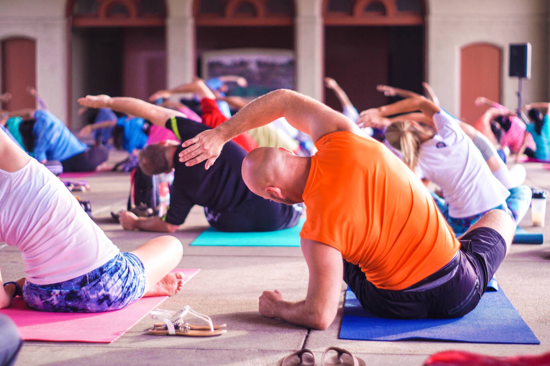 A Healthy Event Offers Yoga