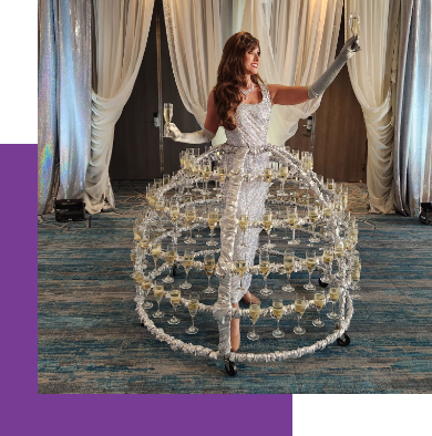 champagne chandelier dress