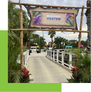 outdoor reception entrance